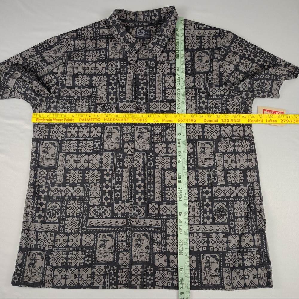 Magpul Kaneohe Short Sleeve Shirt 3XL Grey Black Tribal Hula Girl Aloha MAG767 - Picture 9 of 16